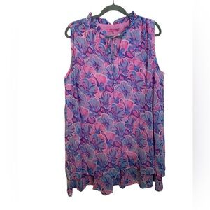 Simply Southern Sleeveless Floral Ruffle Mini Dress